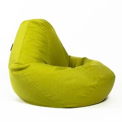 Кресло-мешок L COZY для детей из искусственной кожи - зеленый цена и информация | Кресла-мешки и пуфы | 220.lv