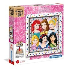 Puzle ar rāmīti Clementoni Disney Princess, 60 d. cena un informācija | Puzles, 3D puzles | 220.lv
