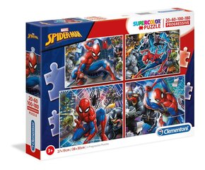 Puzles komplekts Clementoni Zirnekļcilvēks (Spiderman), 20+60+100+180 d. cena un informācija | Puzles, 3D puzles | 220.lv