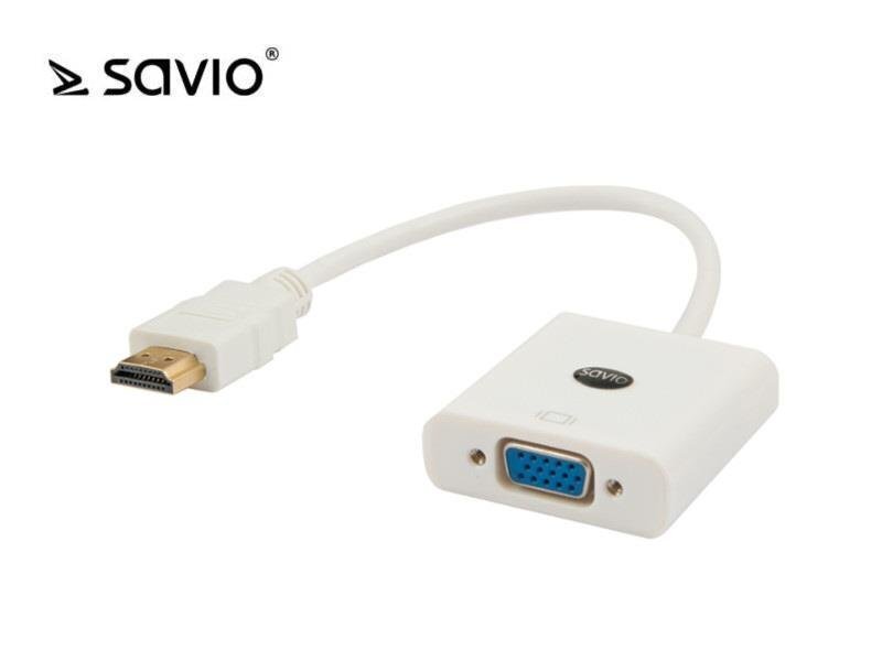 Savio CL-27B, HDMI/VGA, 10 cm cena un informācija | Adapteri un USB centrmezgli | 220.lv