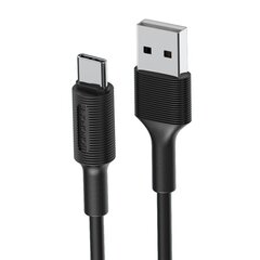 USB kabelis Borofone BX1 Type-C 1.0m melns cena un informācija | Savienotājkabeļi | 220.lv