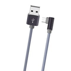 USB кабель Borofone BX26 microUSB 1.0 м, серый металлик цена и информация | Кабели для телефонов | 220.lv