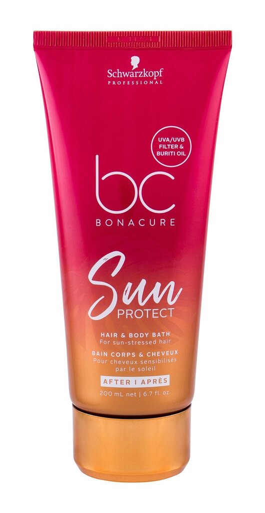 Matu un ķermeņa šampūns Schwarzkopf BC Sun Protect 200 ml цена и информация | Šampūni | 220.lv