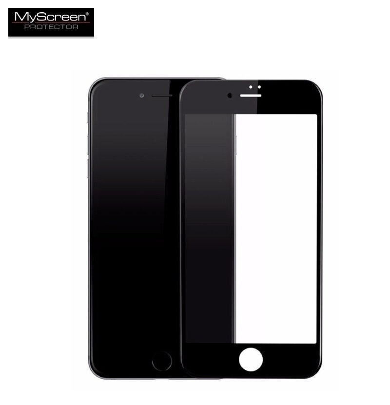 MyScreen Diamond Edge 2.5D FULL GLUE 0.33mm Stikls priekš Apple iPhone 6/ 6S Pilna izmēra ar Melnu rāmi цена и информация | Ekrāna aizsargstikli | 220.lv