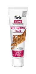 Brit Care Anti Hairball Taurin паста для кошек 100мл цена и информация | Витамины, пищевые добавки для кошек | 220.lv