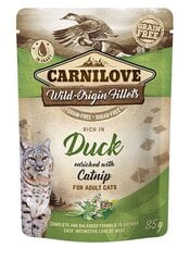 Carnilove консервы для кошек с уткой и кошачьей мятой 85г цена и информация | Консервы для котов | 220.lv