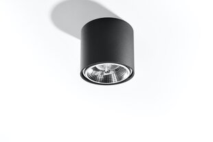 Sollux griestu lampa Tiube Black цена и информация | Потолочные светильники | 220.lv