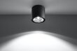 Sollux griestu lampa Tiube Black cena un informācija | Griestu lampas | 220.lv