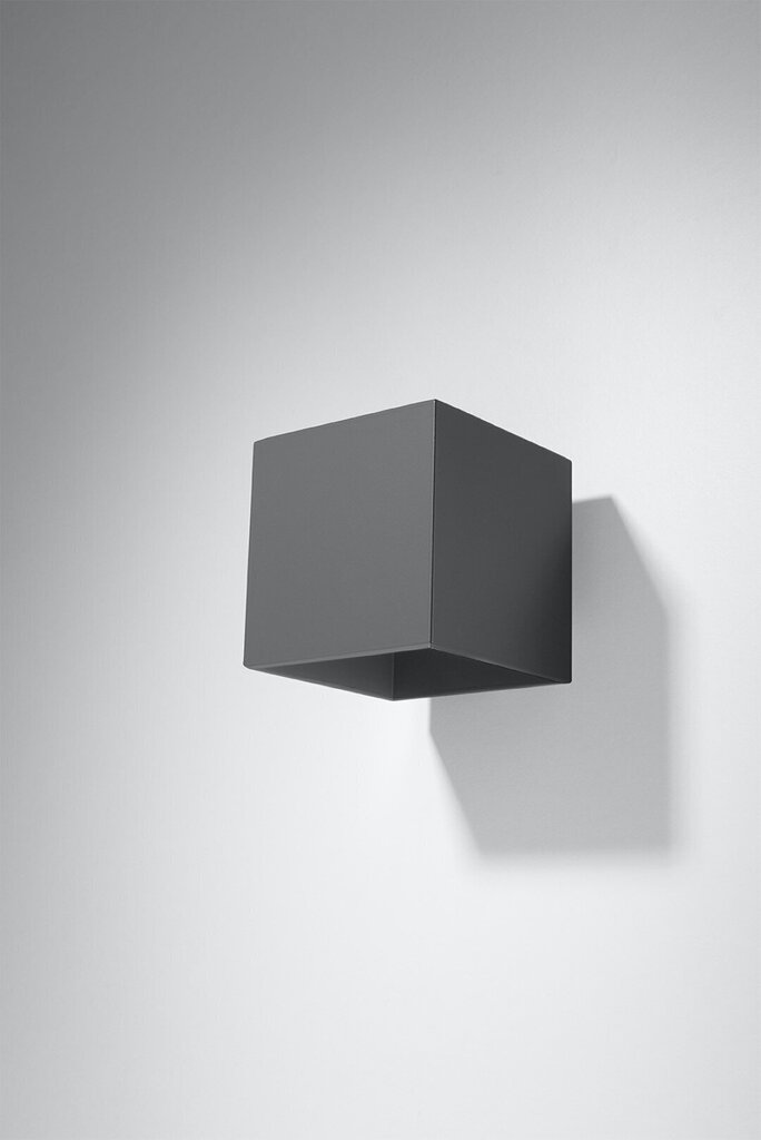 Sollux sienas lampa Quad 1 Anthracite cena un informācija | Sienas lampas | 220.lv