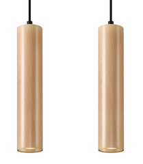 Sollux piekaramā lampa Lino 2 Wood cena un informācija | Lustras | 220.lv