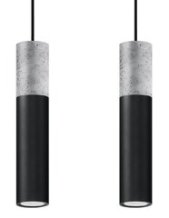Sollux подвесной светильник Borgio 2 Black цена и информация | Настенный/подвесной светильник Eye Spot 11 BL, чёрный | 220.lv