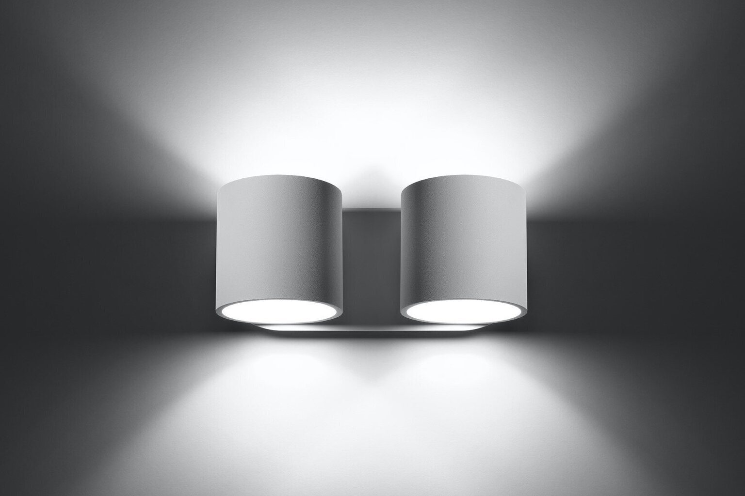 Sollux sienas lampa Orbis 2 White cena un informācija | Sienas lampas | 220.lv
