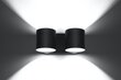 Sollux sienas lampa Orbis 2 Black cena un informācija | Sienas lampas | 220.lv