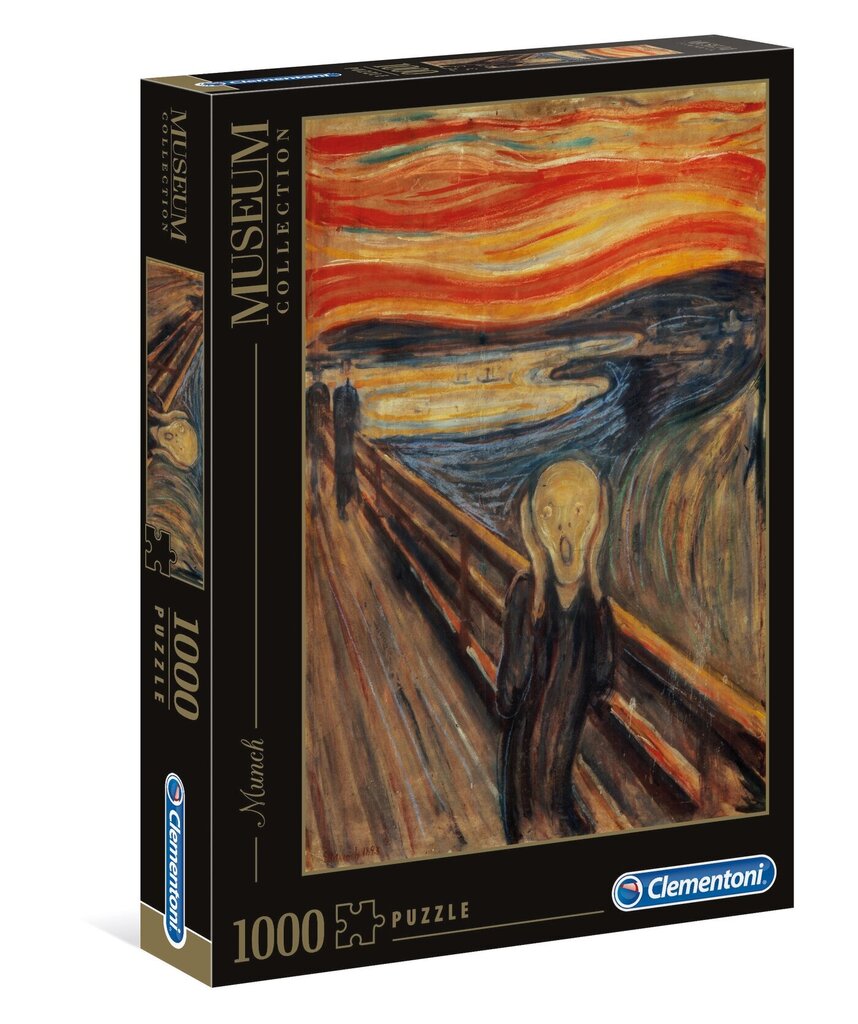 Puzle Clementoni Museum Collection Edvard Munch Kliedziens, 1000 d. цена и информация | Puzles, 3D puzles | 220.lv