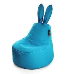 Кресло-мешок Qubo™ Baby Rabbit Aqua, гобелен, синее цена и информация | Детские диваны, кресла | 220.lv