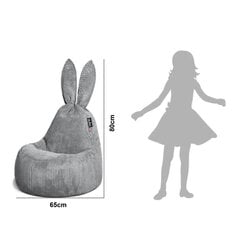 Bērnu sēžammaiss Qubo™ Baby Rabbit, gobelēns, dzeltens cena un informācija | Sēžammaisi, klubkrēsli, pufi bērniem | 220.lv
