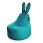 Bērnu sēžammaiss Qubo™ Baby Rabbit Aqua, gobelēns, zaļš цена и информация | Sēžammaisi, klubkrēsli, pufi bērniem | 220.lv
