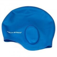 Peldcepure Aqua Speed Ear Cap, zila cena un informācija | Peldcepures | 220.lv