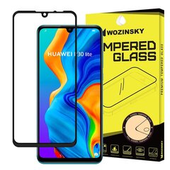 Aizsargstikls Wozinsky piemērots Huawei P30 Lite, Melns cena un informācija | Ekrāna aizsargstikli | 220.lv