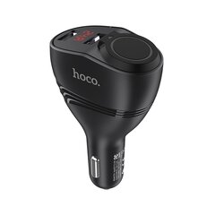 Automašīnas lādētājs Car charger Hoco Z34 ar 2 x USB ligzdām (3.1A) un LED ekrānu Melns cena un informācija | Lādētāji un adapteri | 220.lv