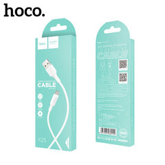 Savienotājkabelis USB cable Hoco X25 Type-C 1.0 m Balts cena un informācija | Savienotājkabeļi | 220.lv