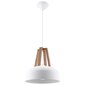 Sollux piekaramā lampa Casco 1 White/Natural wood cena un informācija | Piekaramās lampas | 220.lv