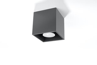 Sollux griestu lampa Quad 1 Anthracite цена и информация | Потолочные светильники | 220.lv