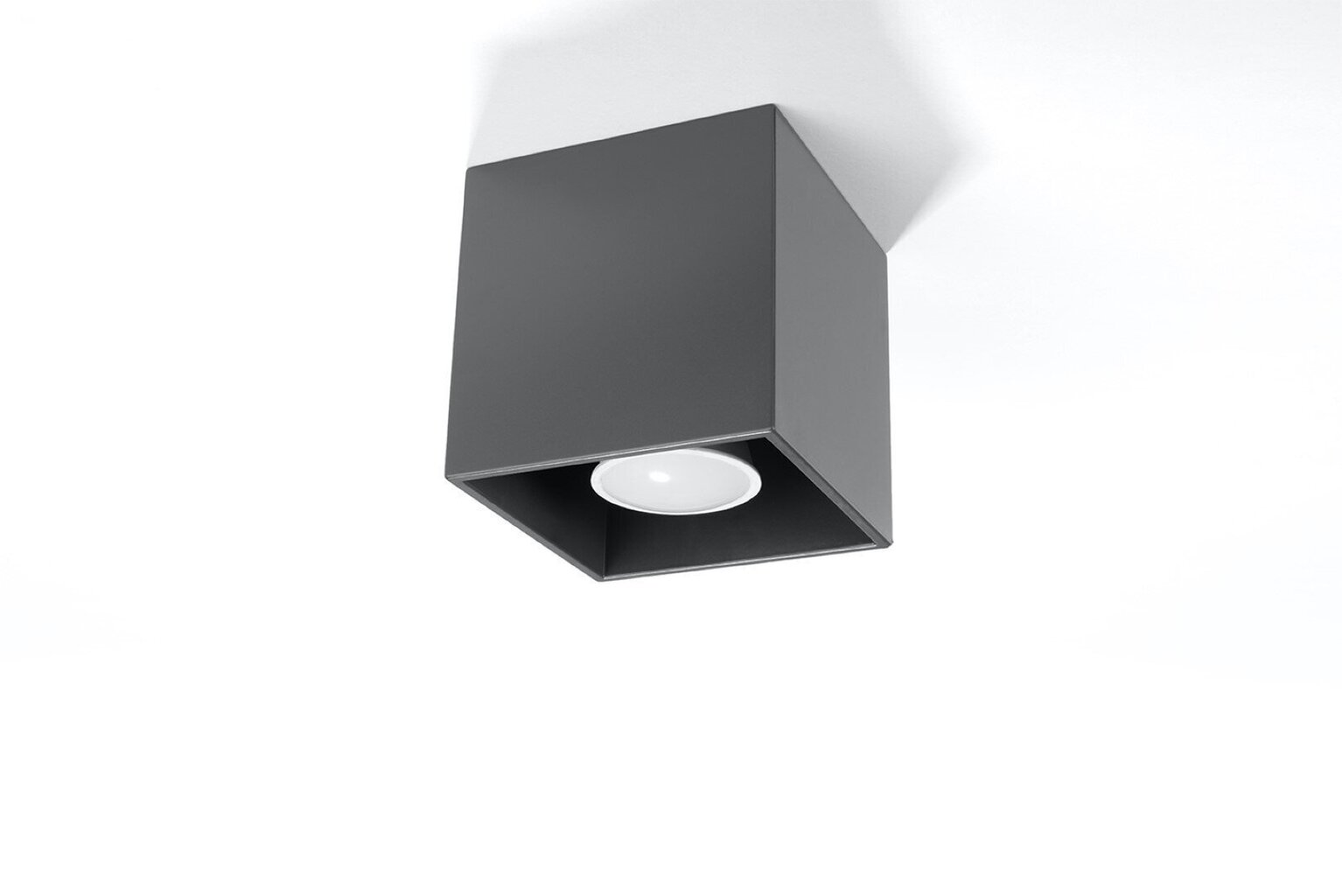 Sollux griestu lampa Quad 1 Anthracite cena un informācija | Griestu lampas | 220.lv