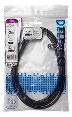 Deltaco USBC-DP200, USB-C/DP, 2 m cena un informācija | Kabeļi un vadi | 220.lv