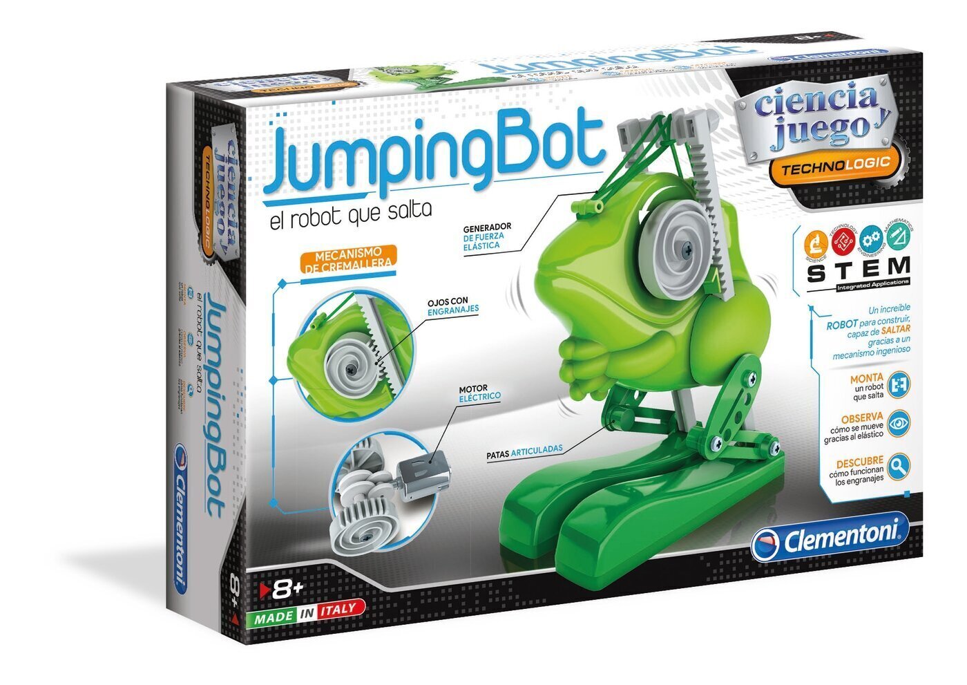 Robots Jumping Bot Clementoni, 17372BL цена и информация | Rotaļlietas zēniem | 220.lv