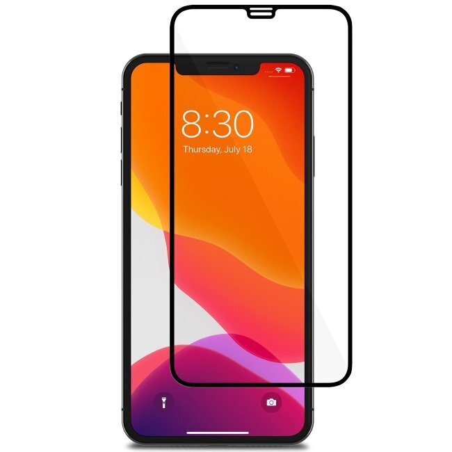 LCD aizsargstikls MyScreen Diamond Edge Full Glue Apple iPhone XS Max/11 Pro Max melns cena un informācija | Ekrāna aizsargstikli | 220.lv