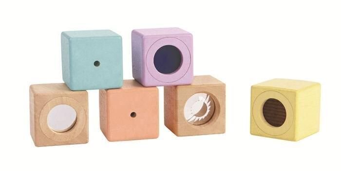 Attīstošs līdzeklis PlanToys Sensory Blocks цена и информация | Konstruktori | 220.lv