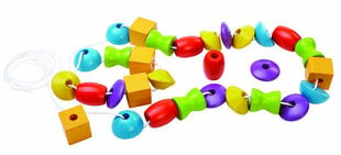 Игра PlanToys Lacing Beads цена и информация | Развивающие игрушки | 220.lv