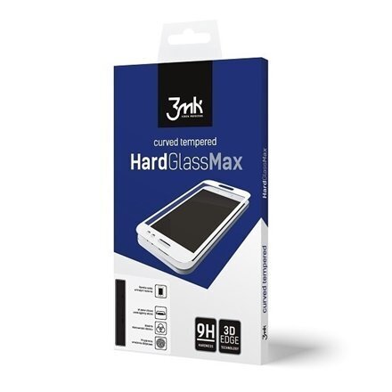 LCD aizsargstikls 3MK Hard Glass Max Finger Print Samsung G957 S10 Plus melns cena un informācija | Ekrāna aizsargstikli | 220.lv