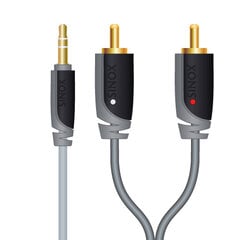 Jack Stereo RCA kabelis SINOX SXA3402, 2.0 m цена и информация | Кабели и провода | 220.lv