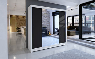 Шкаф ADRK Furniture Balance, белый/черный цена и информация | Шкафы | 220.lv