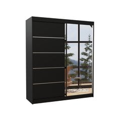 Skapis ADRK Furniture Caro, melns cena un informācija | Skapji | 220.lv