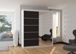 Skapis ADRK Furniture Caro, balts/melns cena un informācija | Skapji | 220.lv