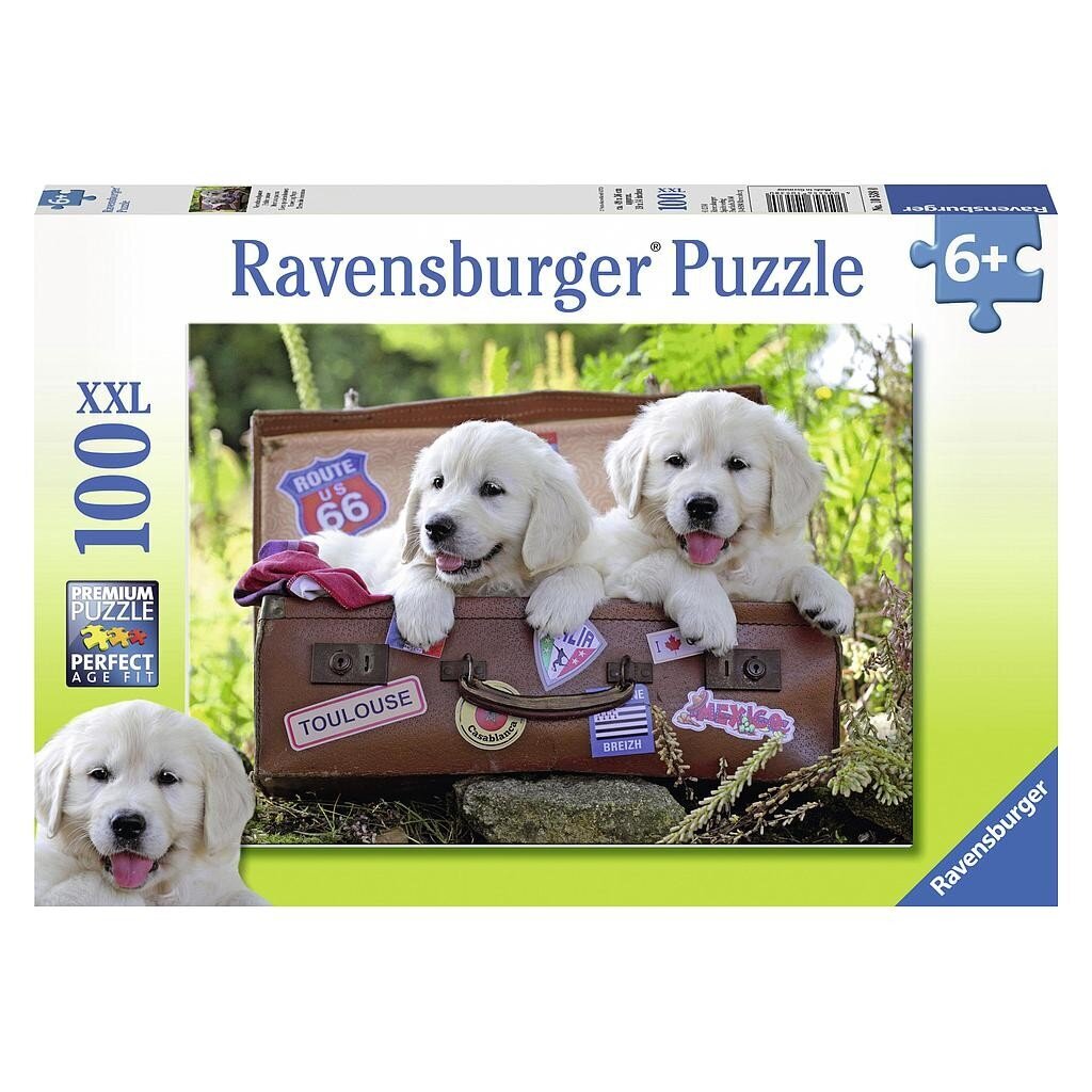 Puzle Ravensburger Ceļojošie kucēni, 100 d. cena un informācija | Puzles, 3D puzles | 220.lv