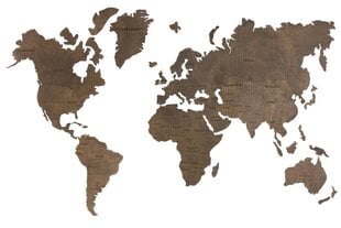 Деревянная карта мира цена и информация | Картины | 220.lv