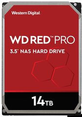 Drive server WD Red Pro WD141KFGX (14 TB HDD 14 TB; 3.5 Inch; SATA III; 256 MB; 7200 rpm) cena un informācija | Iekšējie cietie diski (HDD, SSD, Hybrid) | 220.lv