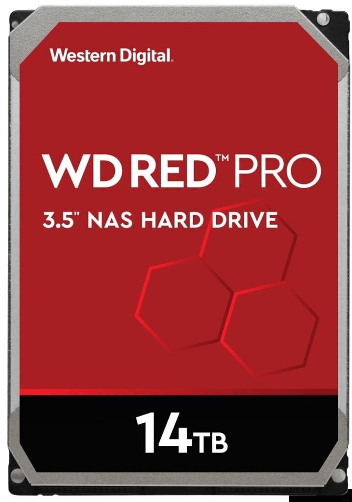 Drive server WD Red Pro WD141KFGX (14 TB HDD 14 TB; 3.5 Inch; SATA III; 256 MB; 7200 rpm) цена и информация | Iekšējie cietie diski (HDD, SSD, Hybrid) | 220.lv