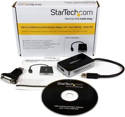 StarTech USB32HDEH цена и информация | Адаптеры и USB разветвители | 220.lv