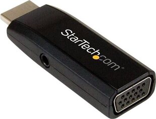 Display Porta uz HDMI Adapteris Startech HD2VGAMICRA  Melns cena un informācija | Adapteri un USB centrmezgli | 220.lv