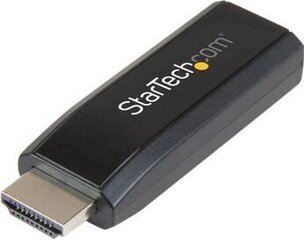 Display Porta uz HDMI Adapteris Startech HD2VGAMICRA  Melns цена и информация | Адаптеры и USB разветвители | 220.lv