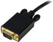Display Porta uz VGA adapteris Startech DP2VGAMM6B (1,8 m) Melns 1.8 m цена и информация | Kabeļi un vadi | 220.lv