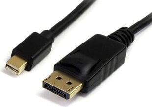 StarTech, DisplayPort Mini - DisplayPort, 3 m cena un informācija | Kabeļi un vadi | 220.lv