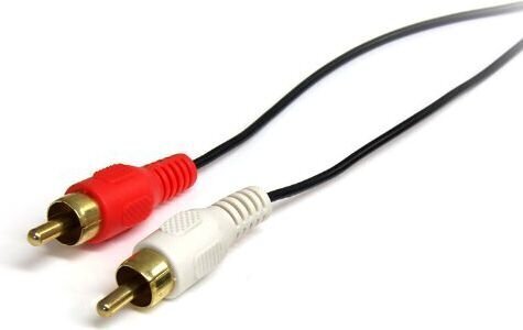 Audio ligzdas (3.5mm) uz 2 RCA Kabelis Startech MU3MMRCA 0,9 m Melns cena un informācija | Kabeļi un vadi | 220.lv