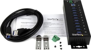 USB Centrmezgls Startech ST1030USBM   Melns cena un informācija | Adapteri un USB centrmezgli | 220.lv