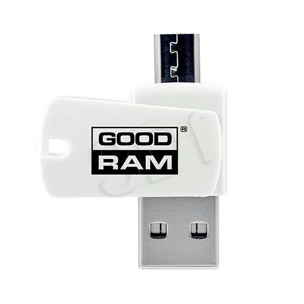 MicroSD karšu lasītājs GOODRAM OTG (USB+"microUSB") cena un informācija | Adapteri un USB centrmezgli | 220.lv